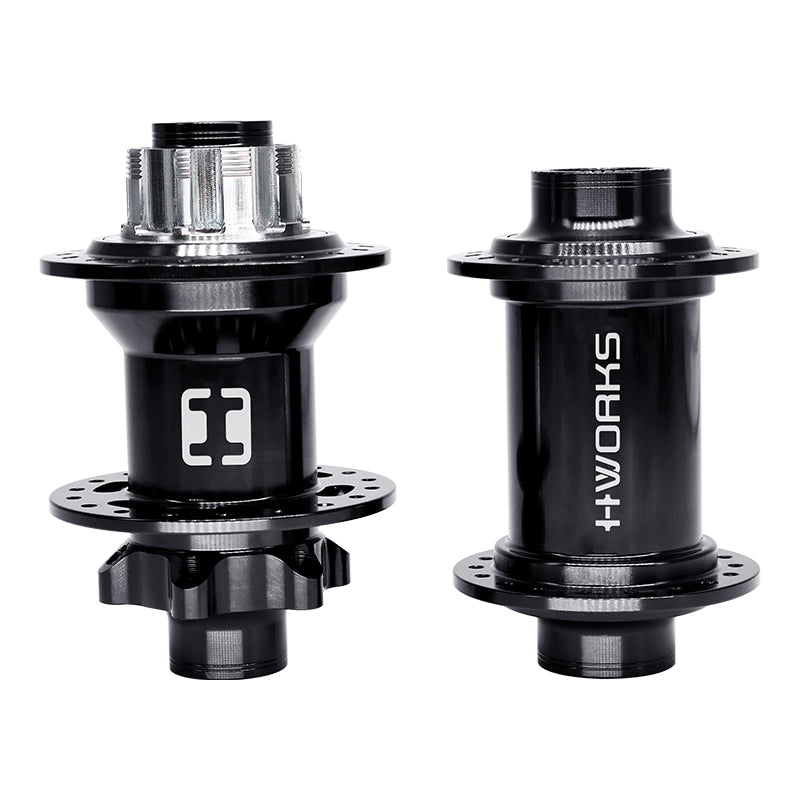 H-Works BMX380 J-bend Disc Hub for BMX — Front Hub
