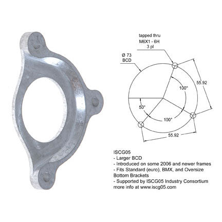 E*thirteen ISCG / ISCG-05 To BB Adapter Plate