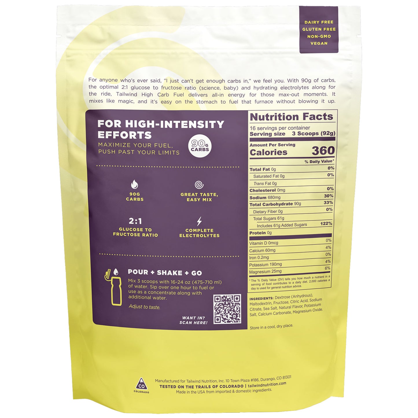 Tailwind High Carb Fuel