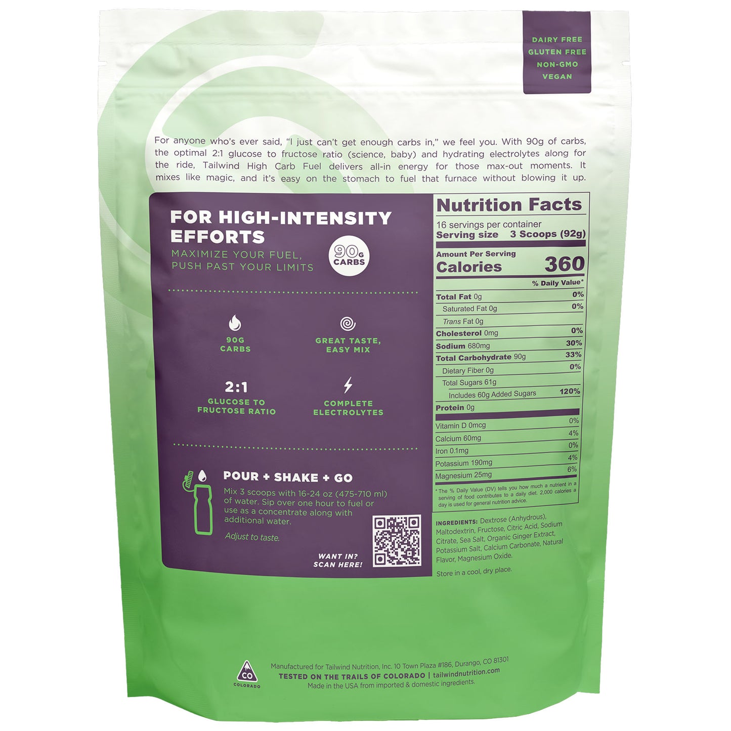 Tailwind High Carb Fuel