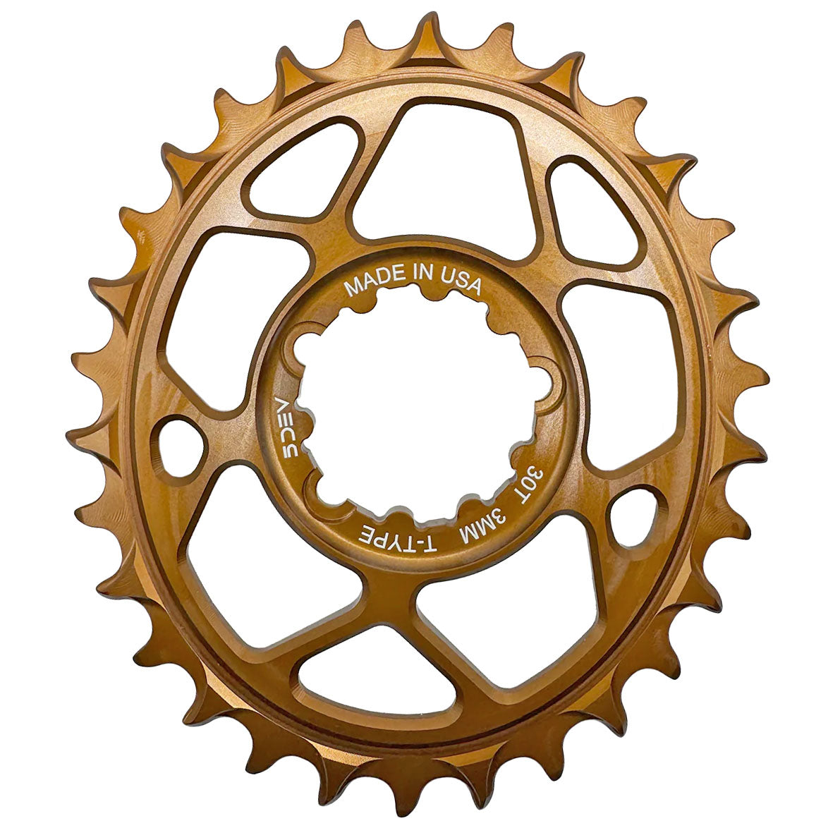 5Dev Oval T-Type 3-Bolt Chainrings