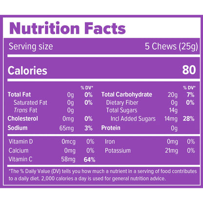 Honey Stinger High Caffeinated Performance Chews