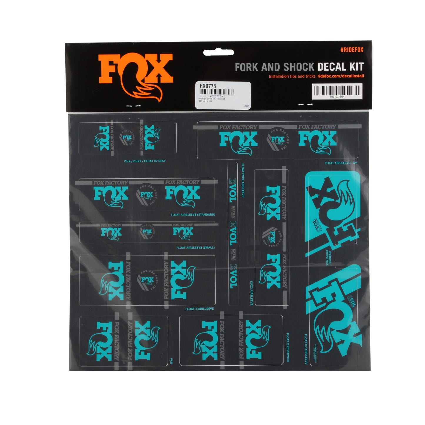Fox Heritage Decal Kit