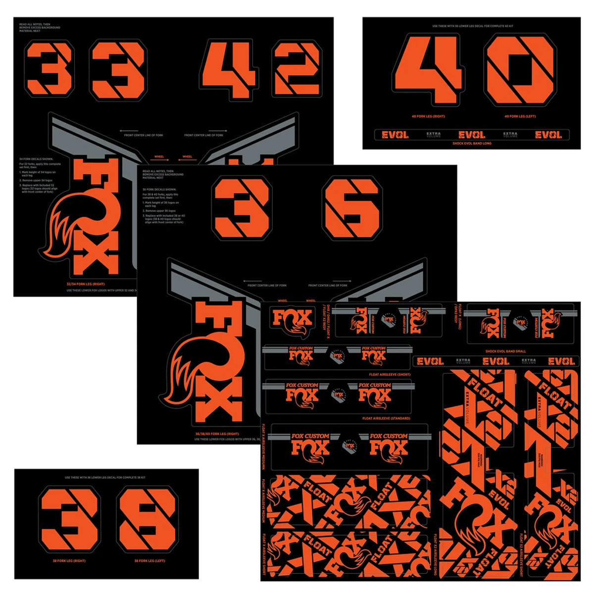 Fox Custom Decal Kit