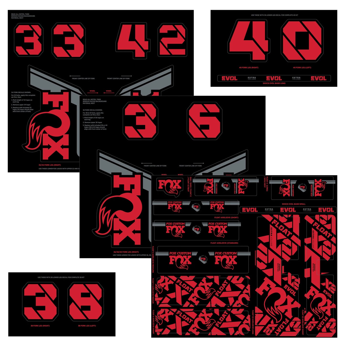 Fox Custom Decal Kit