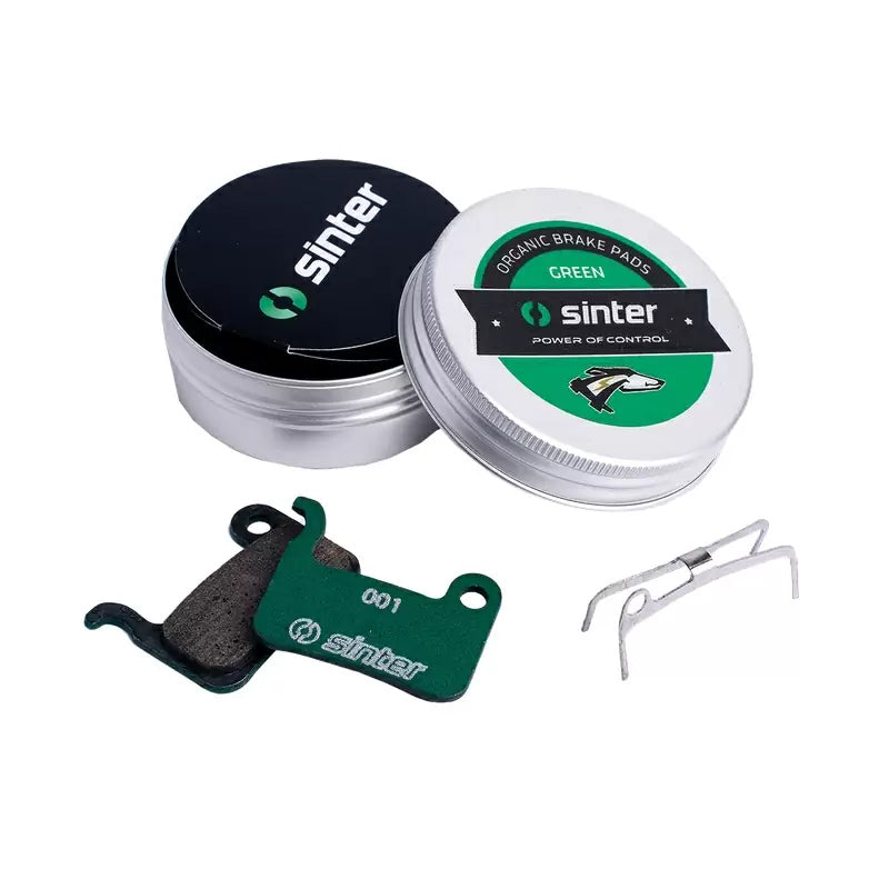 Sinter Premium Organic Disc Brake Pads, Green
