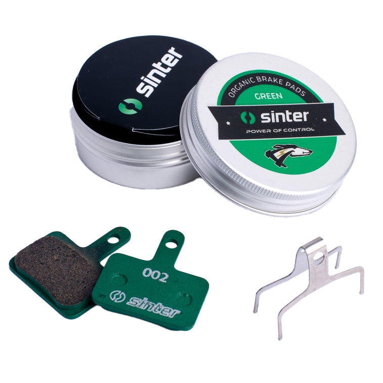 Sinter Premium Organic Disc Brake Pads, Green