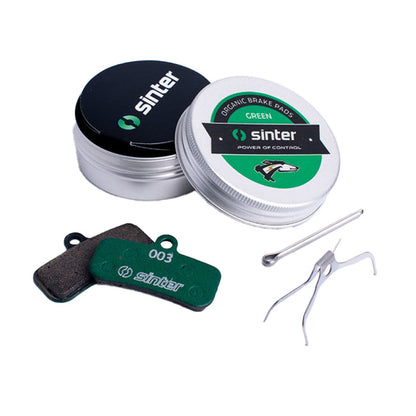 Sinter Premium Organic Disc Brake Pads, Green