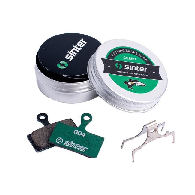 Sinter Premium Organic Disc Brake Pads, Green