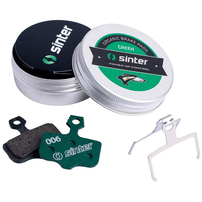 Sinter Premium Organic Disc Brake Pads, Green