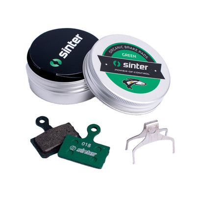 Sinter Premium Organic Disc Brake Pads, Green