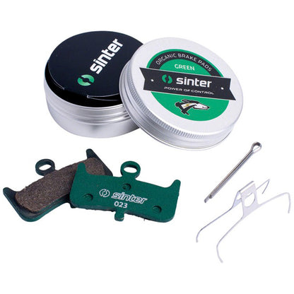 Sinter Premium Organic Disc Brake Pads, Green