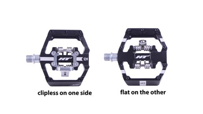 HT Duo Platform+Clipless Pedals