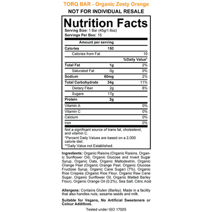 Torq Organic Energy Bar