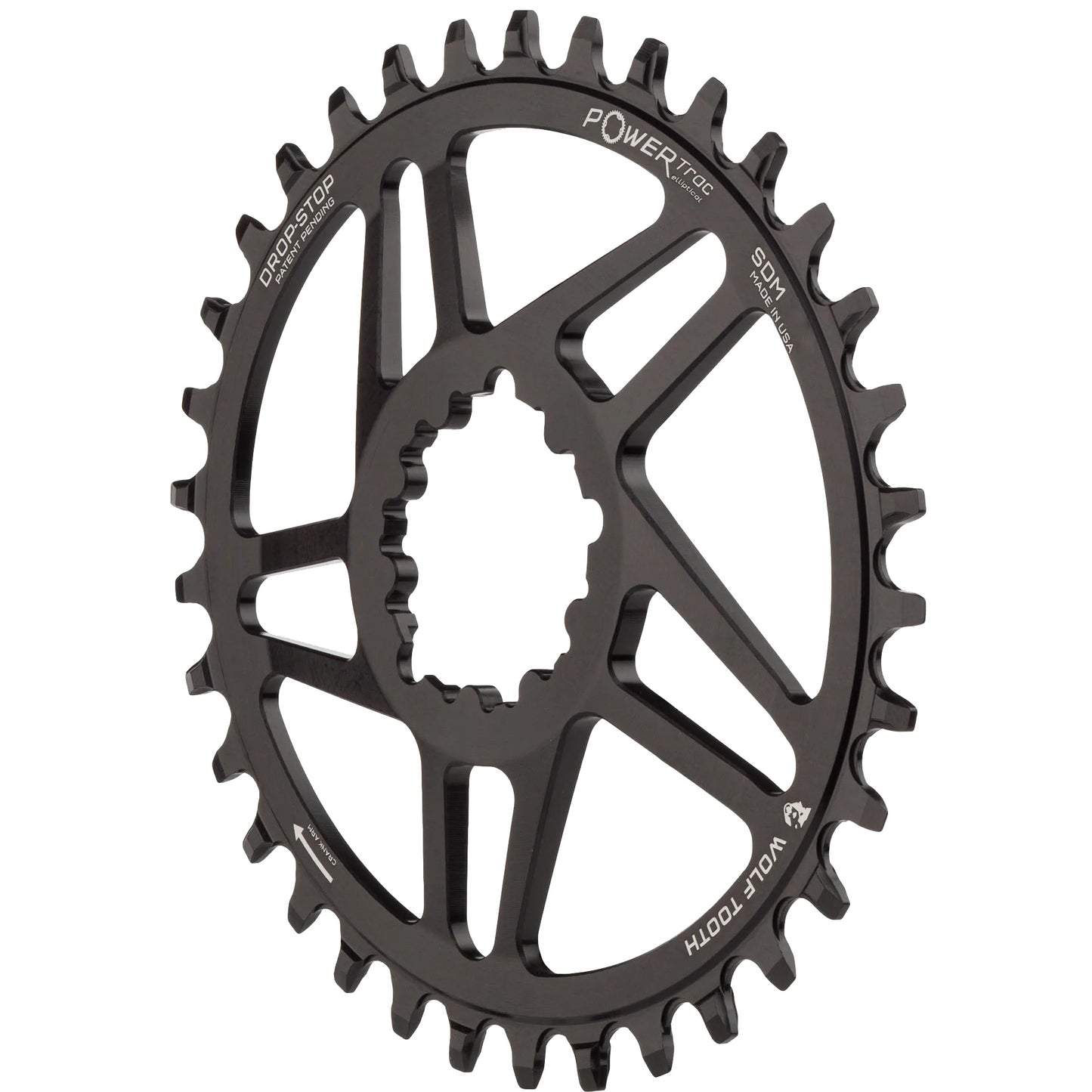 Wolf Tooth Elliptical SRAM 3-bolt DM HG+ Chainring
