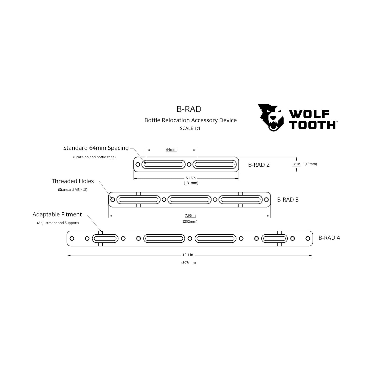 Wolf Tooth B-RAD System Bases